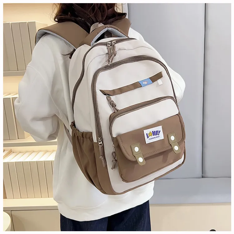 OUZIHUANG Oxford Backpack Women's Purple/Black/Red/Green/Khaki-14