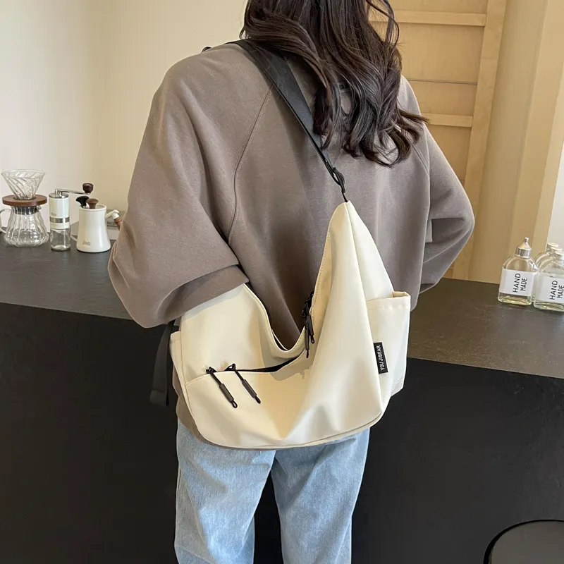 OUZIHUANG Nylon Fabric Crossbody Bag, Shoulder Bag Regular Unisex Multicolor-6