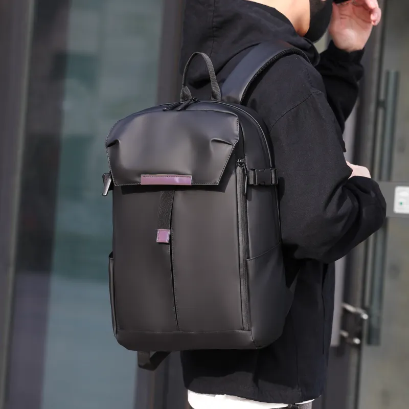 Tong Tong Rabbit Oxford Backpack Men's Black/Blue/Gray-2