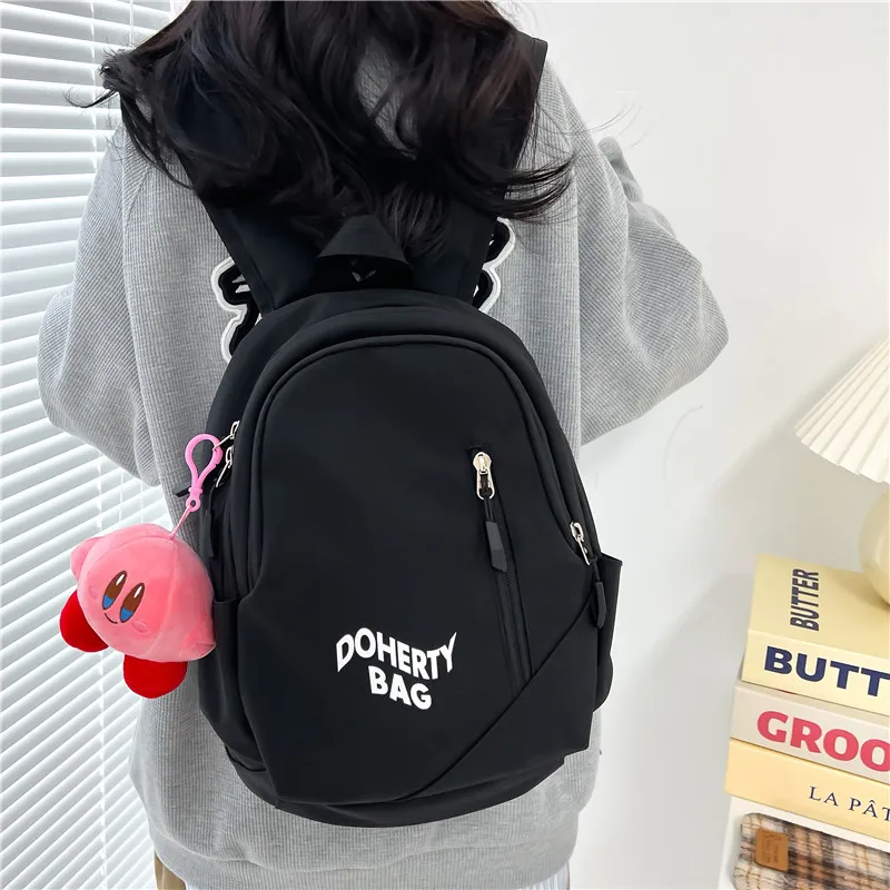 Deli Bear Nylon Backpack Regular Women's Pink/Black/Red White/Gray White/Gray Blue-11