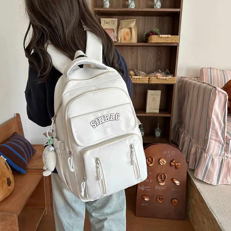 OUZIHUANG Nylon Backpack Women's Multicolor-9