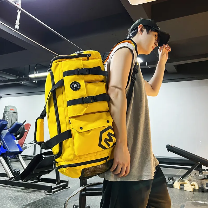 Deli Bear Oxford Travel Gym Bag Unisex Black/Pink/Gray/White/Yellow/Purple/Red/Turquoise-23