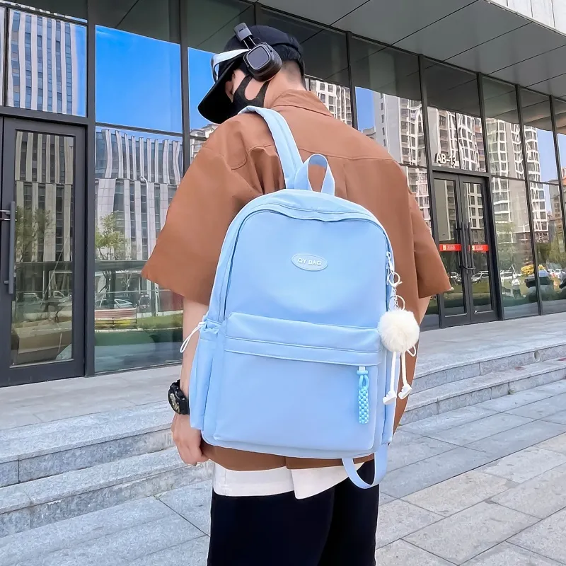 Tong Tong Rabbit Nylon Backpack Large Size Unisex Multicolor-10