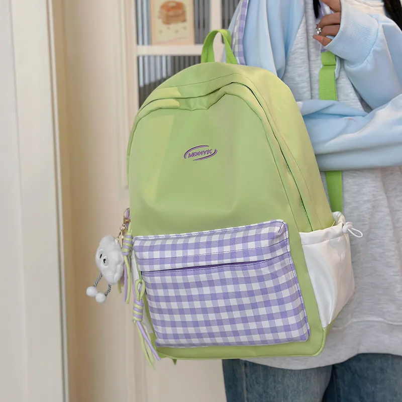 OUZIHUANG Nylon Backpack Women's Multicolor-19
