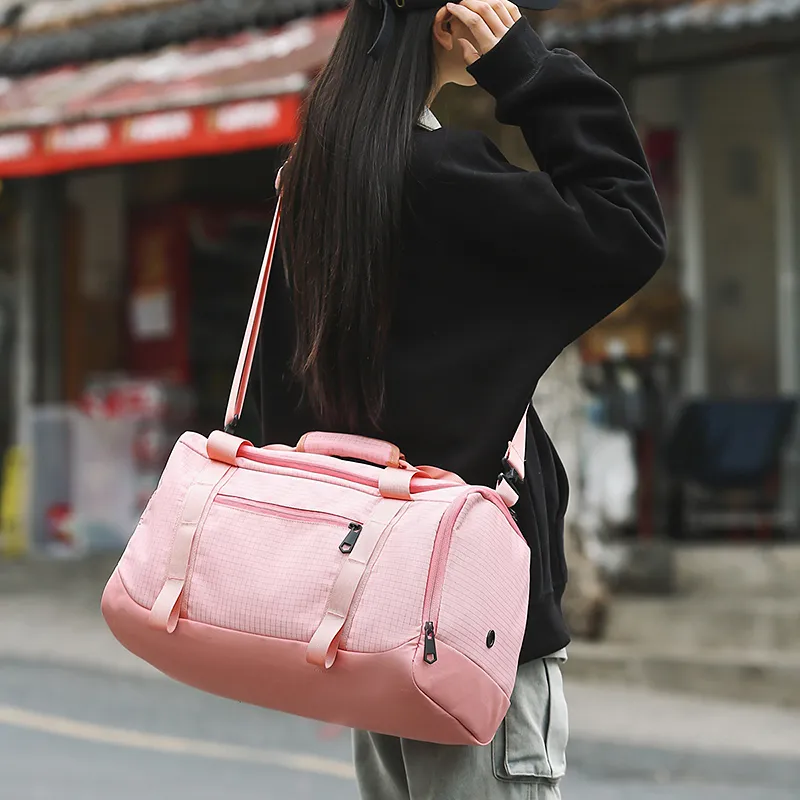 OUZIHUANG Nylon Travel Bag Unisex Multicolor-11