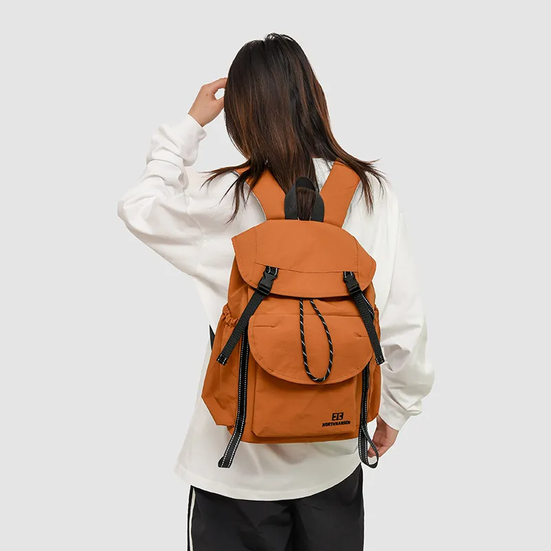 OUZIHUANG Oxford Backpack Regular Unisex Purple/Khaki/Orange/Black-9