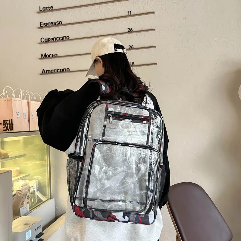 Tong Tong Rabbit Plastic Film Backpack Regular Unisex Multicolor-3