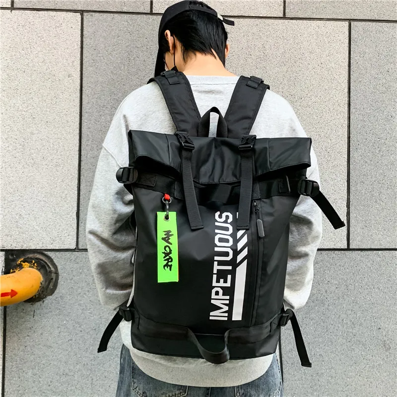 Deli Bear Oxford Laptop Backpack Men's Black-2