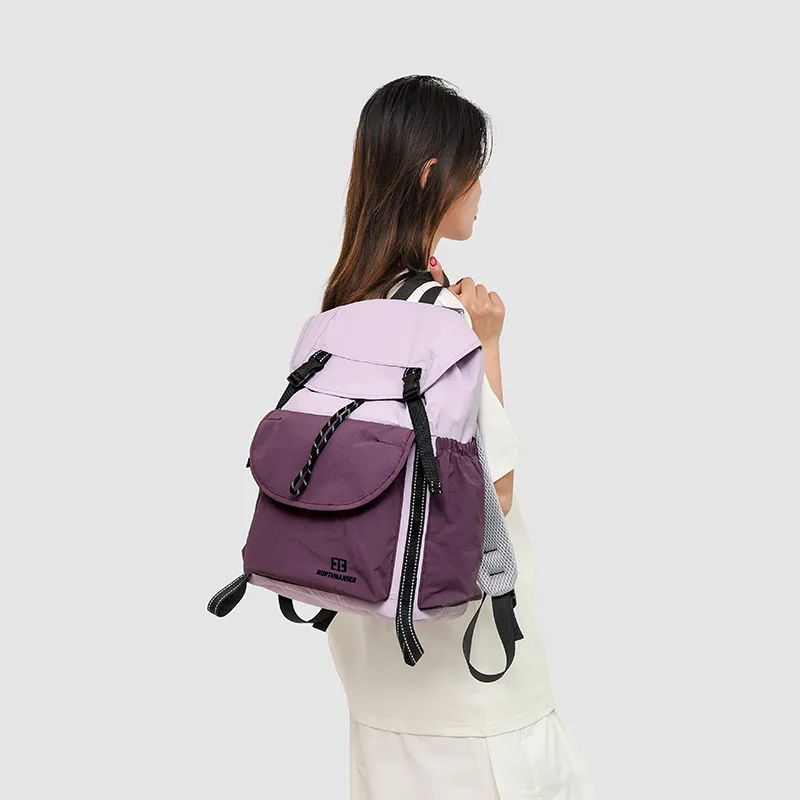 OUZIHUANG Oxford Backpack Regular Unisex Purple/Khaki/Orange/Black-1