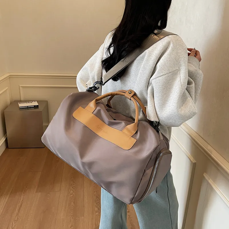 Deli Bear Oxford Handbag Unisex Black/Ecru/Gray/Pink/Khaki-19