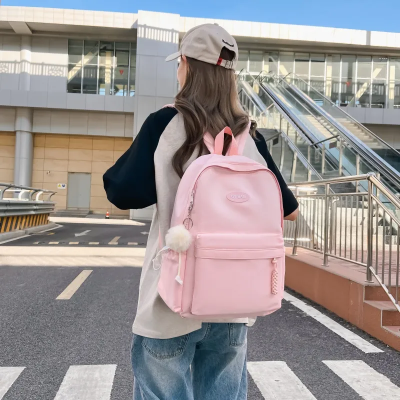 Tong Tong Rabbit Nylon Backpack Large Size Unisex Multicolor-1