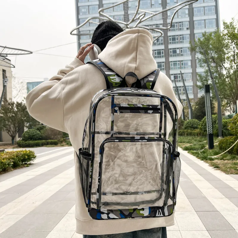 Tong Tong Rabbit Plastic Film Backpack Regular Unisex Multicolor-8