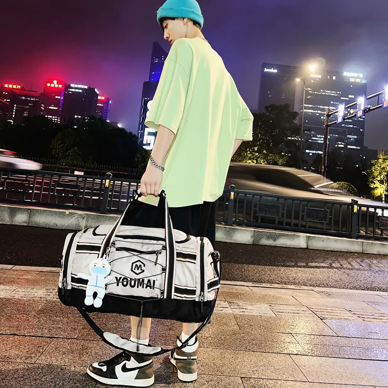Deli Bear Nylon Travel Bag Unisex Multicolor-6
