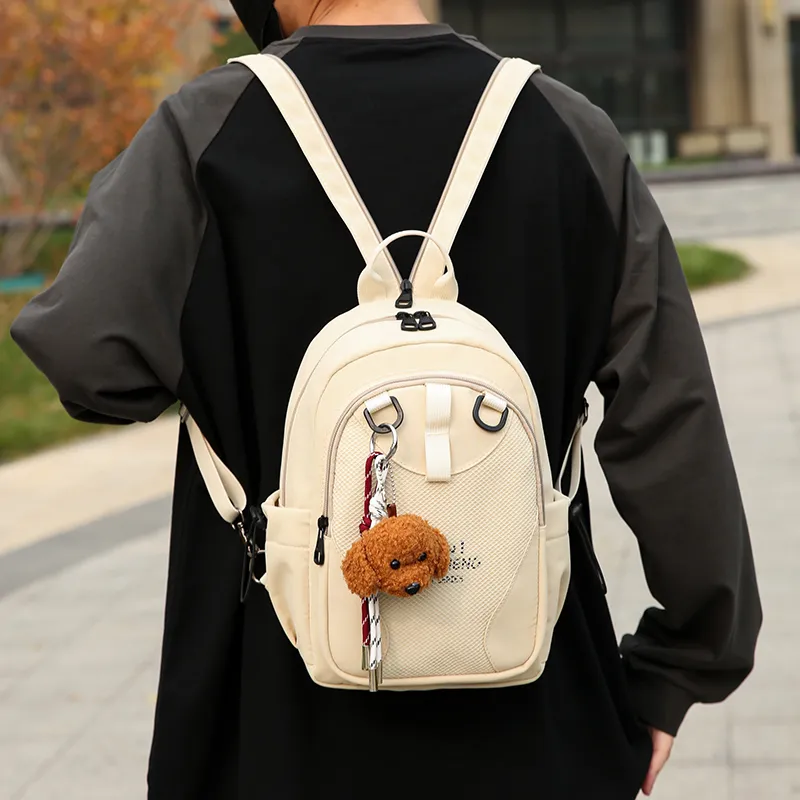 Tong Tong Rabbit Oxford Backpack Unisex Black/Green/Red/Beige-16