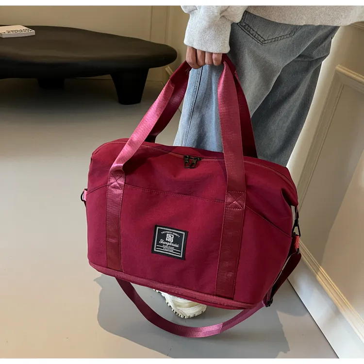 OUZIHUANG Oxford Travel Bag 30L Women's Multicolor-8
