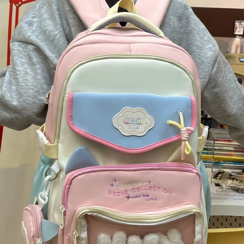 Tong Tong Rabbit Nylon Backpack Unisex Multicolor-4