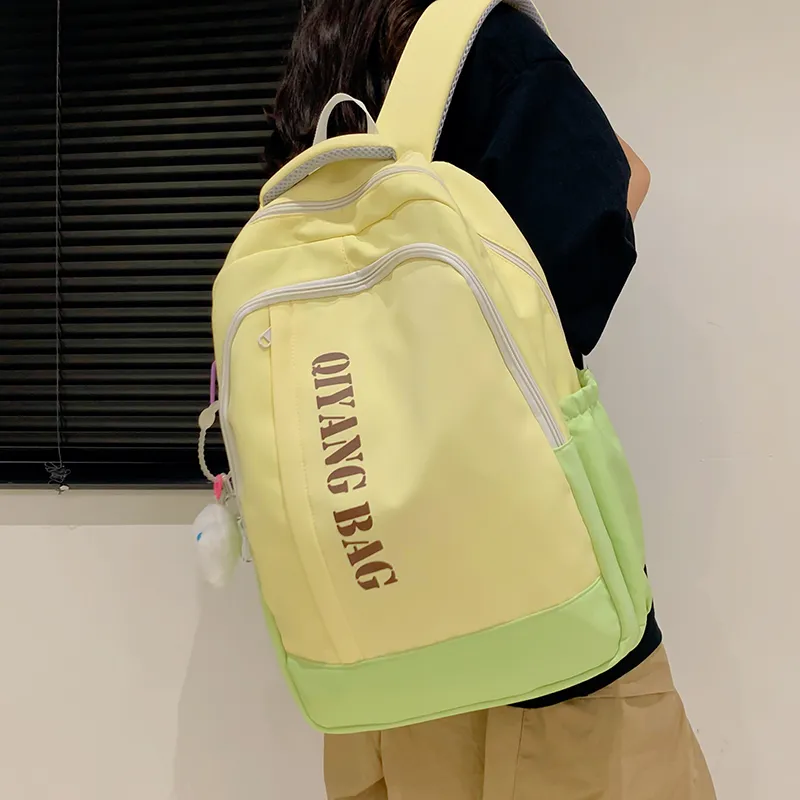 Tong Tong Rabbit Nylon Backpack Large Size Unisex Multicolor-6