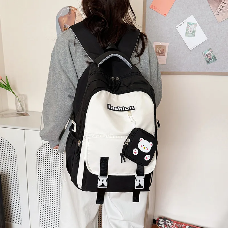 OUZIHUANG Oxford Backpack Women's Multicolor-2