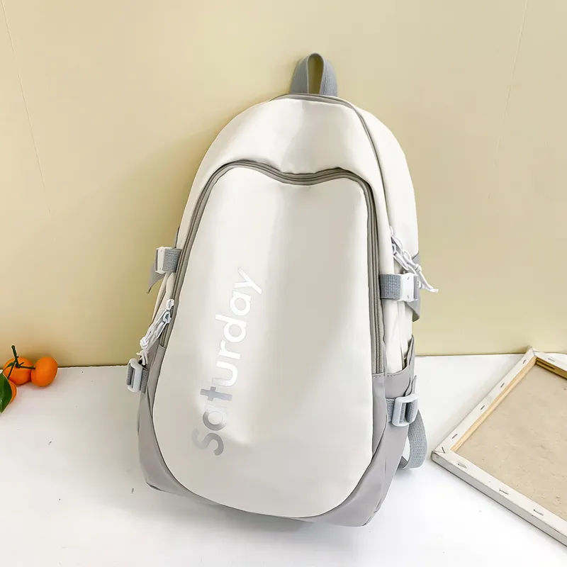 Deli Bear Nylon Backpack Regular Unisex Light Blue & Orange/Purple/Orange & Dark Blue/White/Gray/Black-20