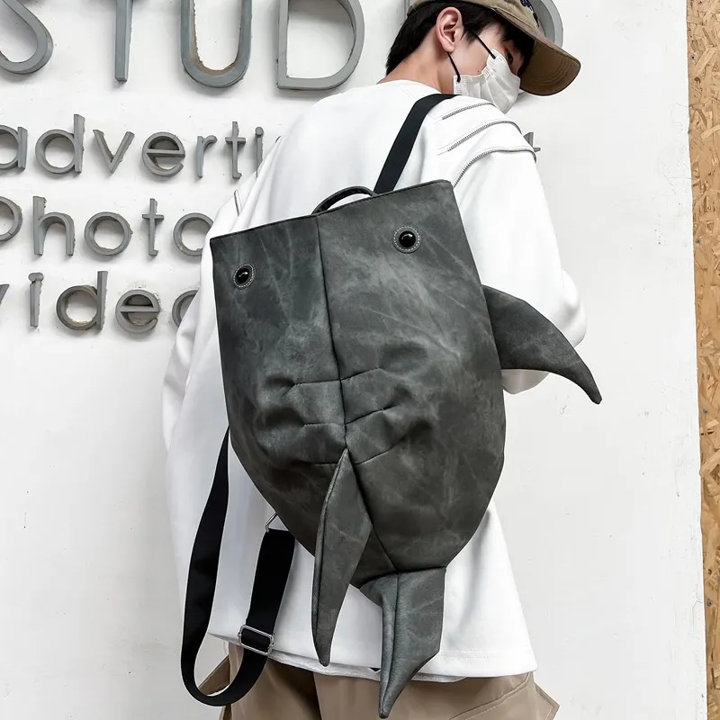 Deli Bear Oxford Backpack Unisex Coffee \ Blue \ Light Gray \ Dark Gray-14