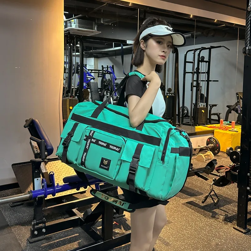 Deli Bear Oxford Gym Bag Large Size Unisex Multicolor-31