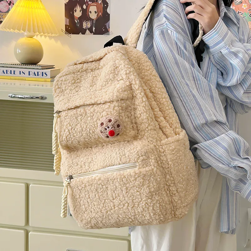 Tong Tong Rabbit Nylon Backpack Women's Multicolor-12