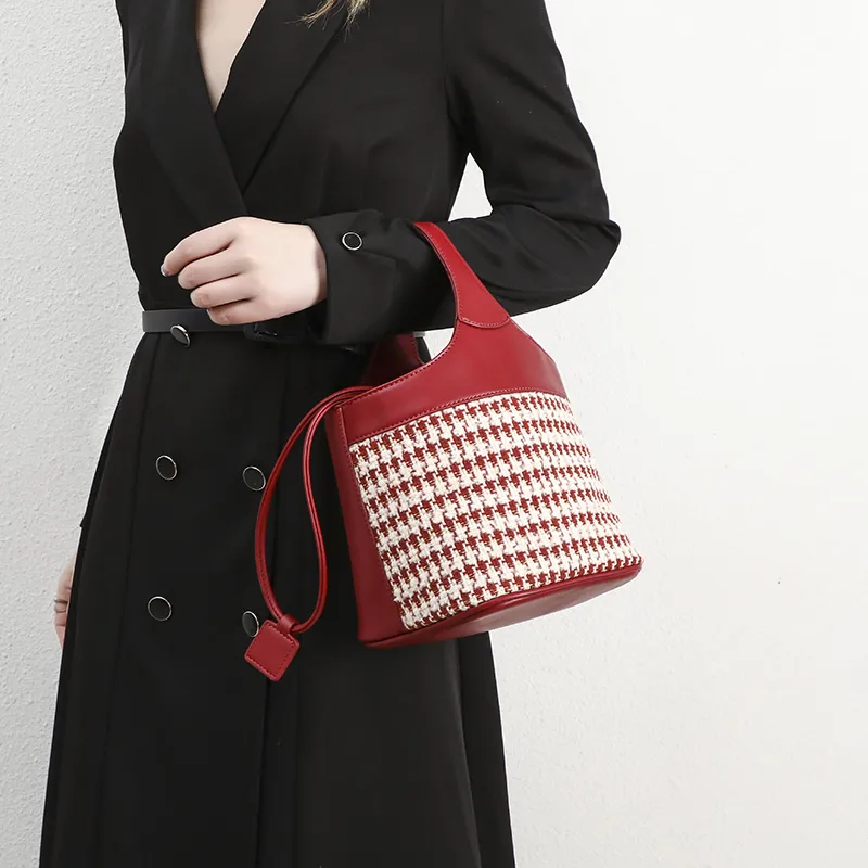 OUZIHUANG Artificial Leather Shoulder Bag, Crossbody Bag, Handbag Women's Red-7