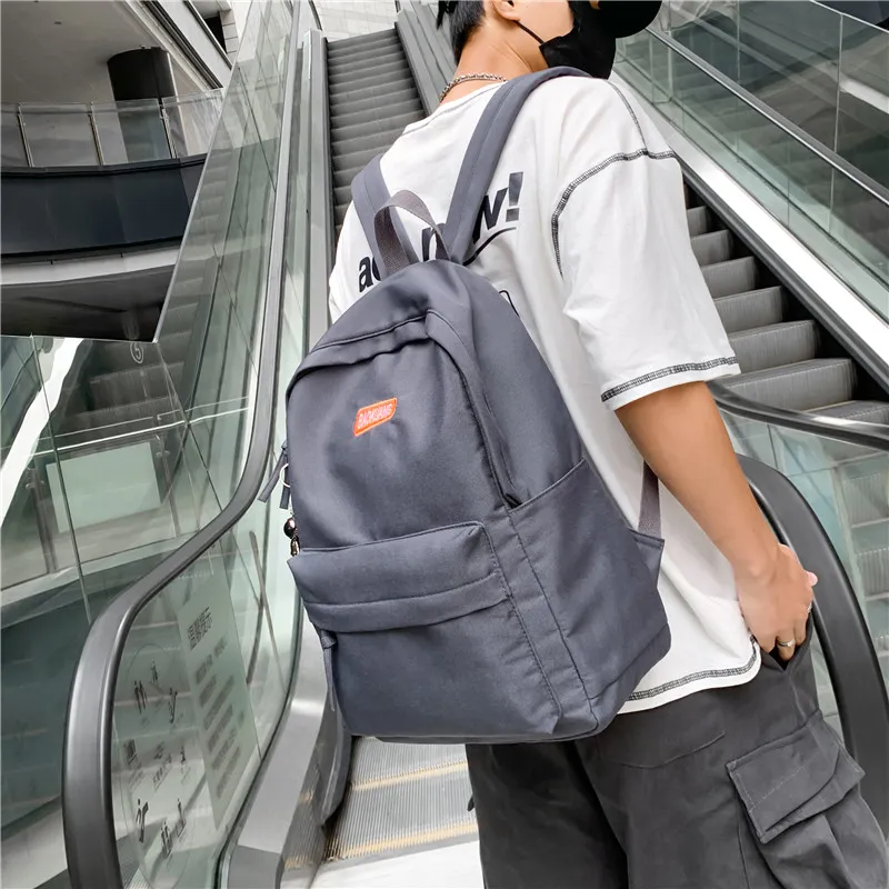 Deli Bear Oxford Travel Bags Backpack Regular Unisex Dark Gray/Blue/Black/Pink/White-3
