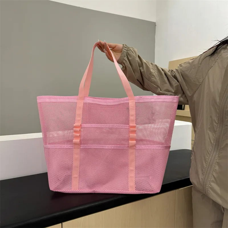 Deli Bear Oxford Shoulder Bag Regular Women's Black/Pink/Orange/Gray/Khaki-6