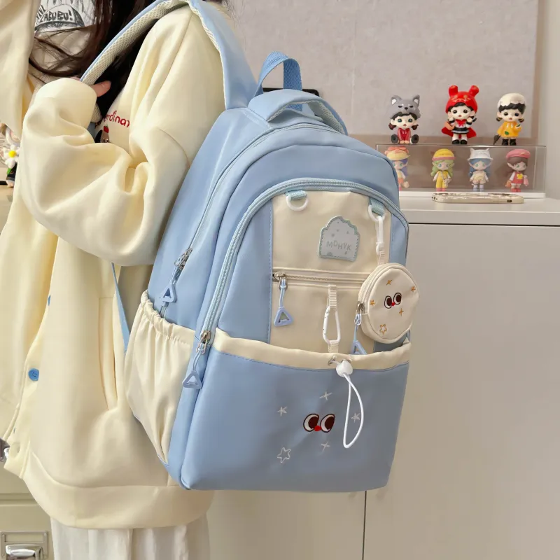 Tong Tong Rabbit Nylon Backpack Large Size Unisex Multicolor-8