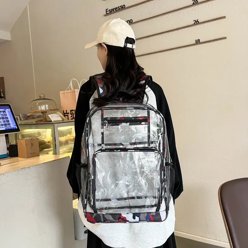 Tong Tong Rabbit Plastic Film Backpack Regular Unisex Multicolor-1