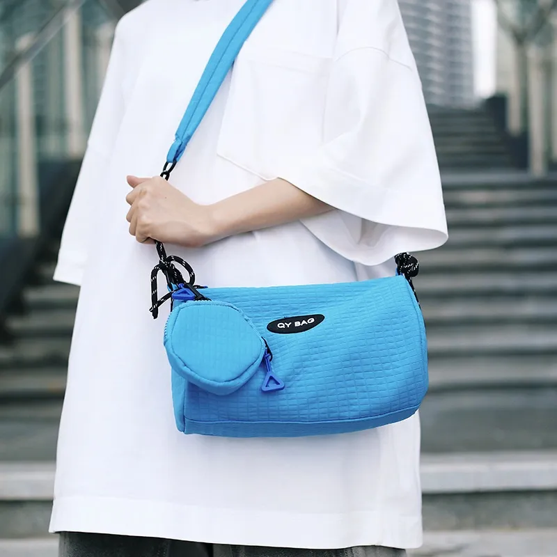 Tong Tong Rabbit Nylon Shoulder Bag Unisex Multicolor-12