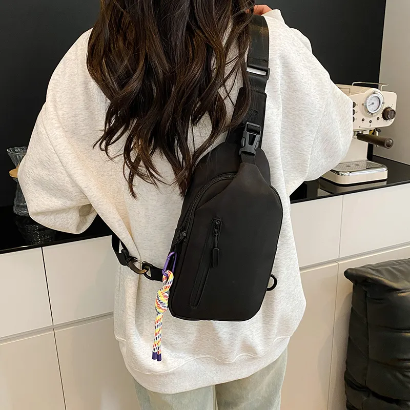 Deli Bear Nylon Fabric One Shoulder Sling Bag Unisex Multicolor-14
