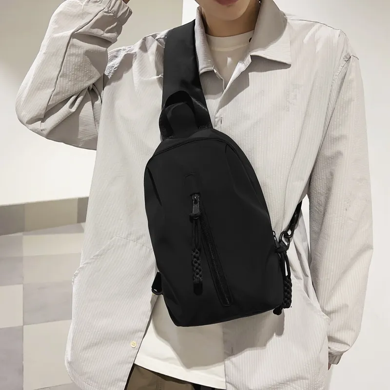 Deli Bear Nylon Crossbody Bags Sling Bags Regular Unisex White/Red/Black-21