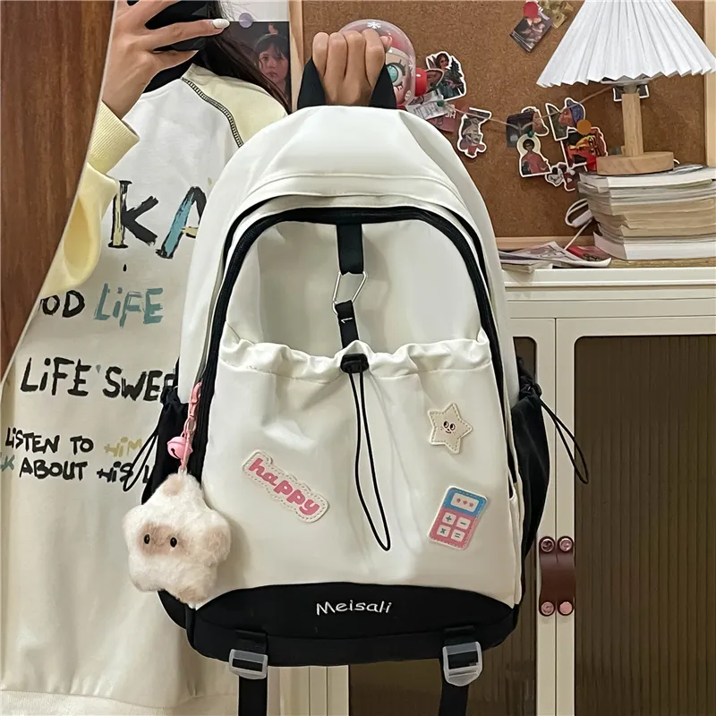 Tong Tong Rabbit Nylon Backpack Regular Women's Multicolor-6