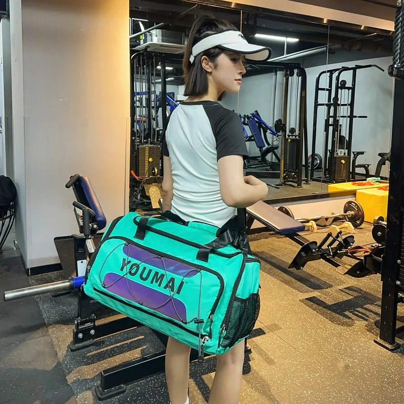 Deli Bear Nylon Gym Bag Tubas Unisex Black \ Pink \ Khaki \ Red \ Yellow \ Turquoise \ Army Green-16