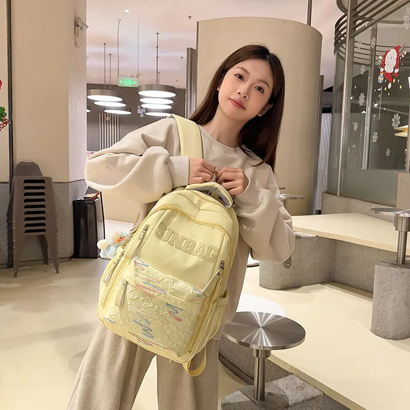 OUZIHUANG Nylon Backpack Unisex Multicolor-18