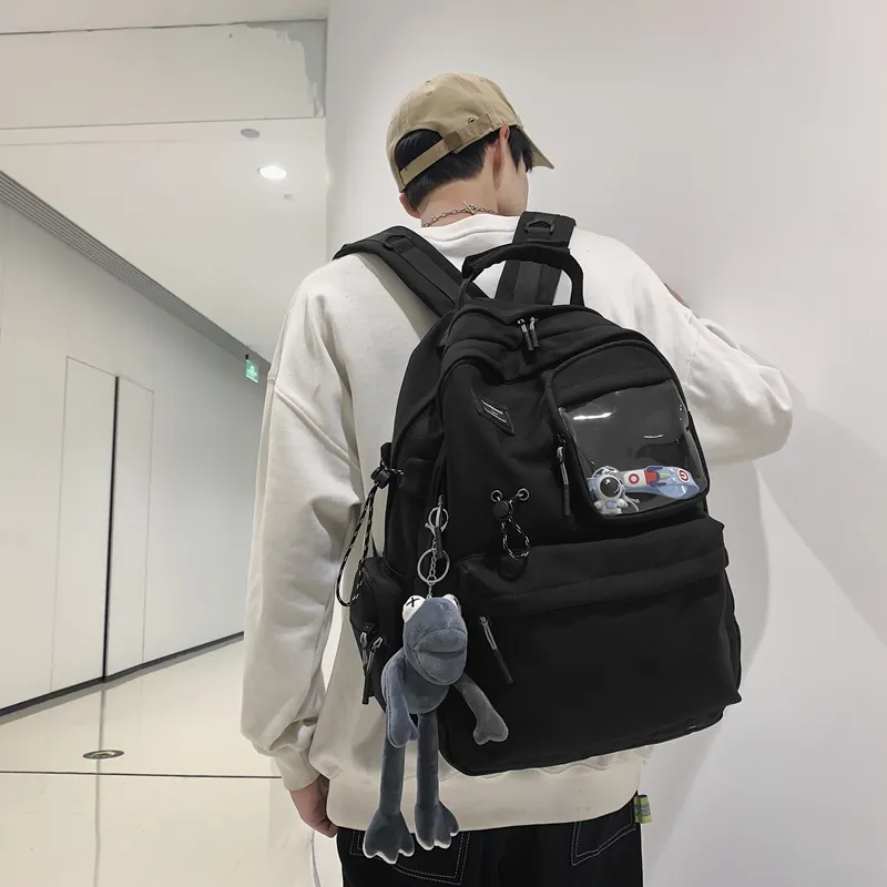 Deli Bear Nylon Backpack Regular Unisex White/Black-10