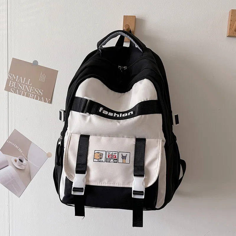 OUZIHUANG Oxford Backpack Unisex Multicolor-1