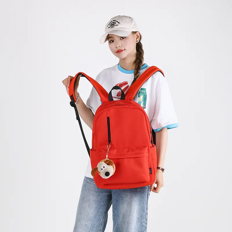 Deli Bear Nylon Backpack Large Size Unisex Multicolor-10