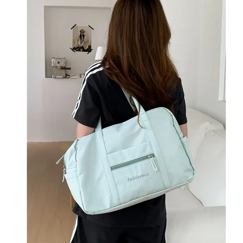 Tong Tong Rabbit Nylon Handbag Travel Bag Unisex Multicolor-7