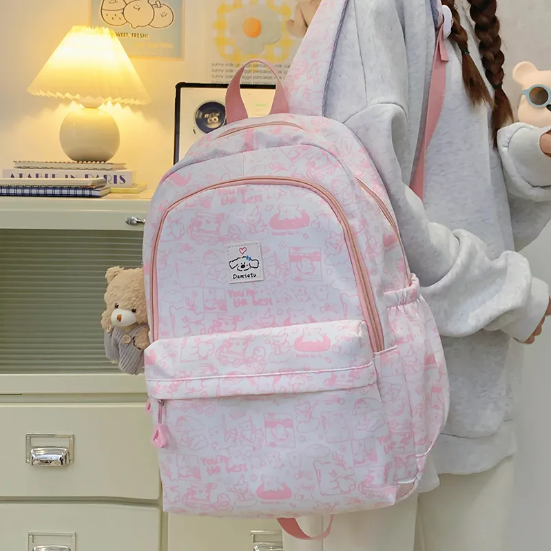 Deli Bear Nylon Backpack Women's Multicolor-3