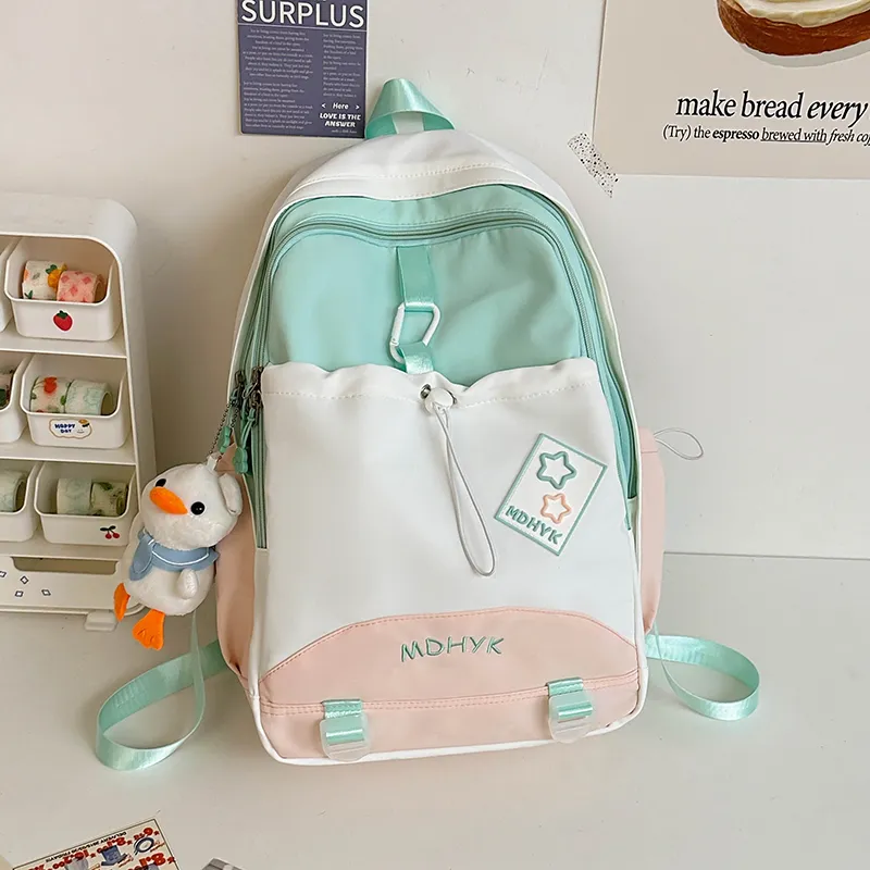 Tong Tong Rabbit Nylon Backpack Unisex Multicolor-1
