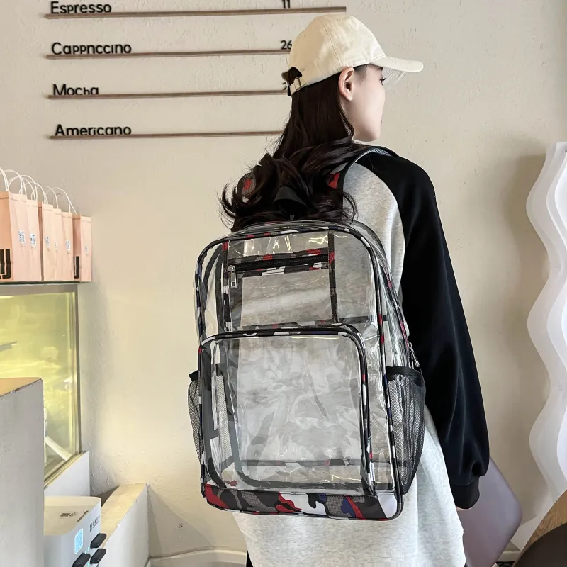 Tong Tong Rabbit Plastic Film Backpack Regular Unisex Multicolor-4