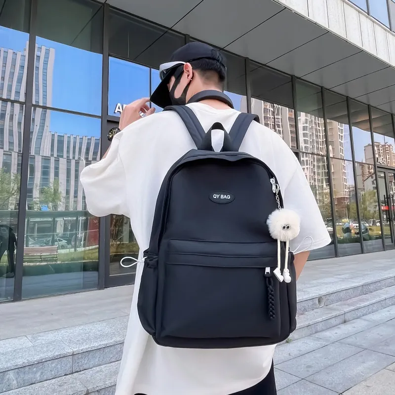 Tong Tong Rabbit Nylon Backpack Large Size Unisex Multicolor-6