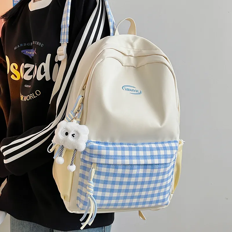 OUZIHUANG Nylon Backpack Women's Multicolor-3