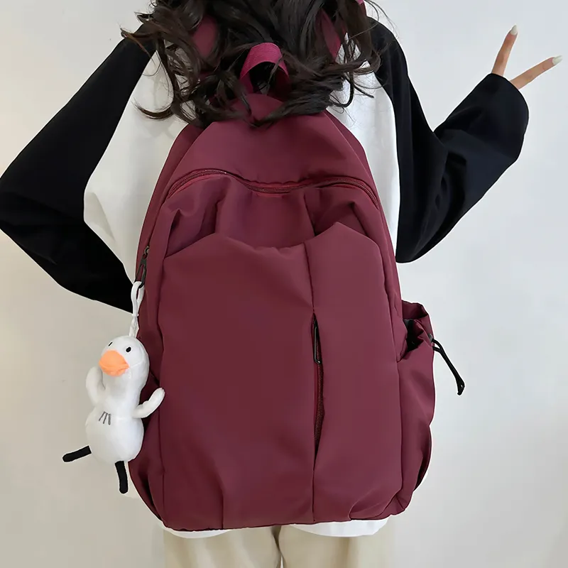 Tong Tong Rabbit Nylon Backpack Large Size Unisex Multicolor-1