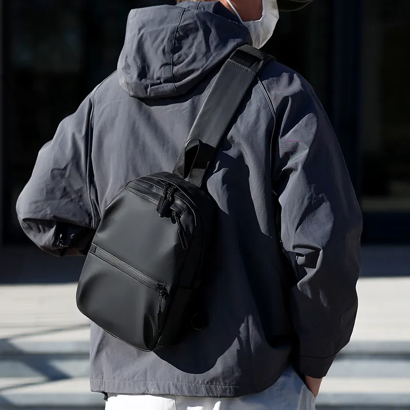 Tong Tong Rabbit Oxford Crossbody Bag, Sling Bag Men's Gray/Black-7
