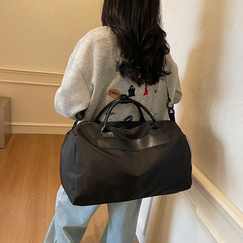 Deli Bear Oxford Handbag Unisex Black/Ecru/Gray/Pink/Khaki-1