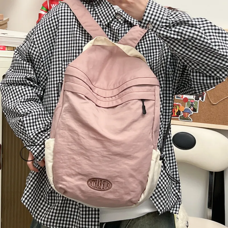Tong Tong Rabbit Washed Cloth Backpack Unisex Lotus Color/Green-5